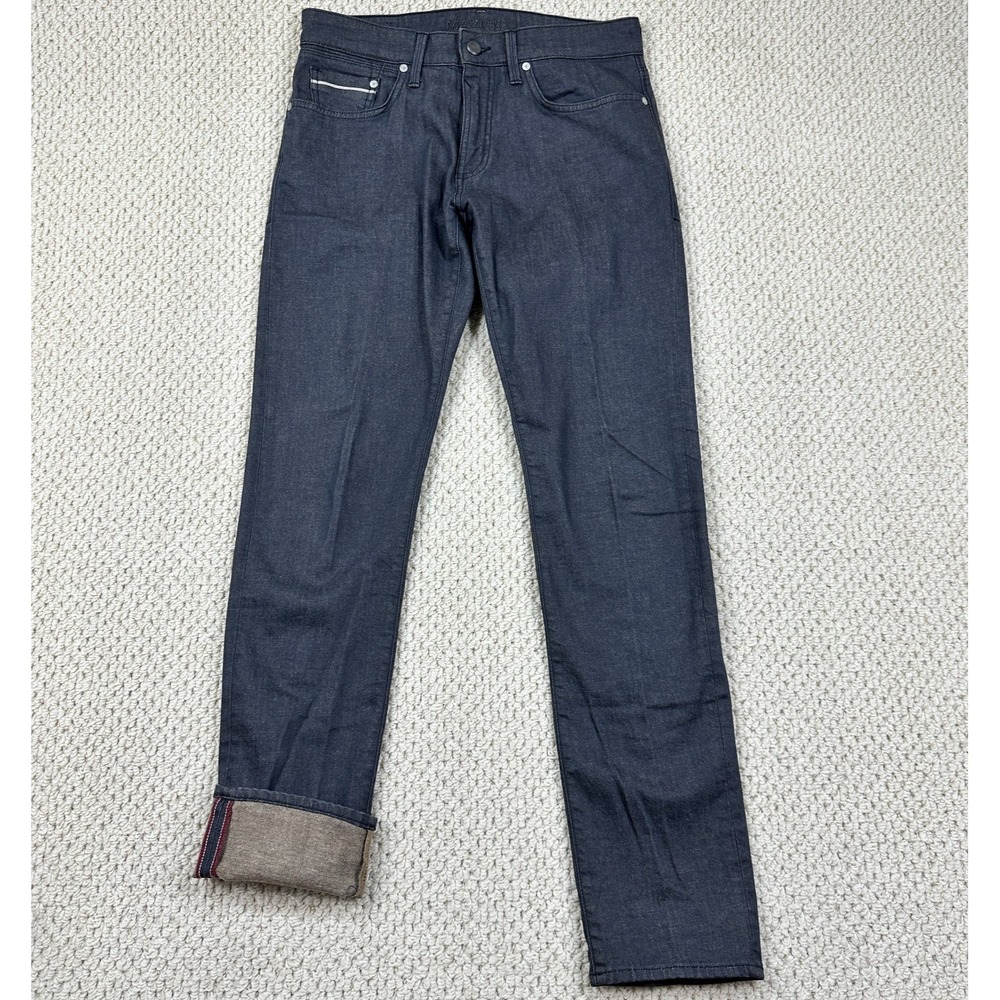 Mavi White Edge Selvedge Jeans Fits Mens 31x33 Raw Denim Jake Slim Leg Stretch